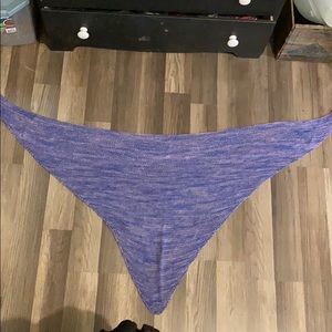 Hand knit tale triangle Shawl/scarf